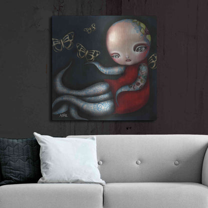 Luxe Metal Art 'Jinxi' by Abril Andrade, Metal Wall Art,36x36