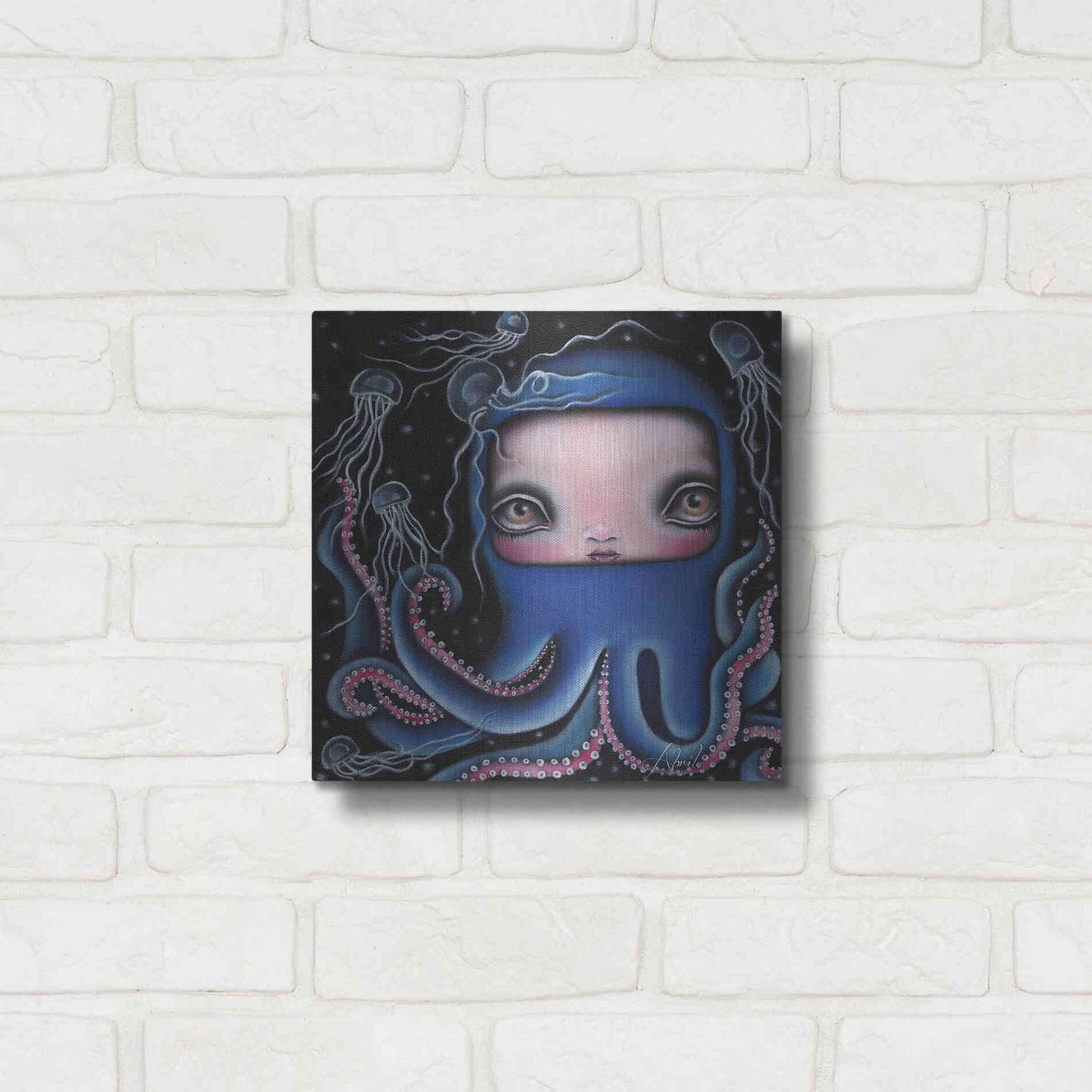 Luxe Metal Art 'Jolenta' by Abril Andrade, Metal Wall Art,12x12