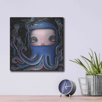 Luxe Metal Art 'Jolenta' by Abril Andrade, Metal Wall Art,12x12