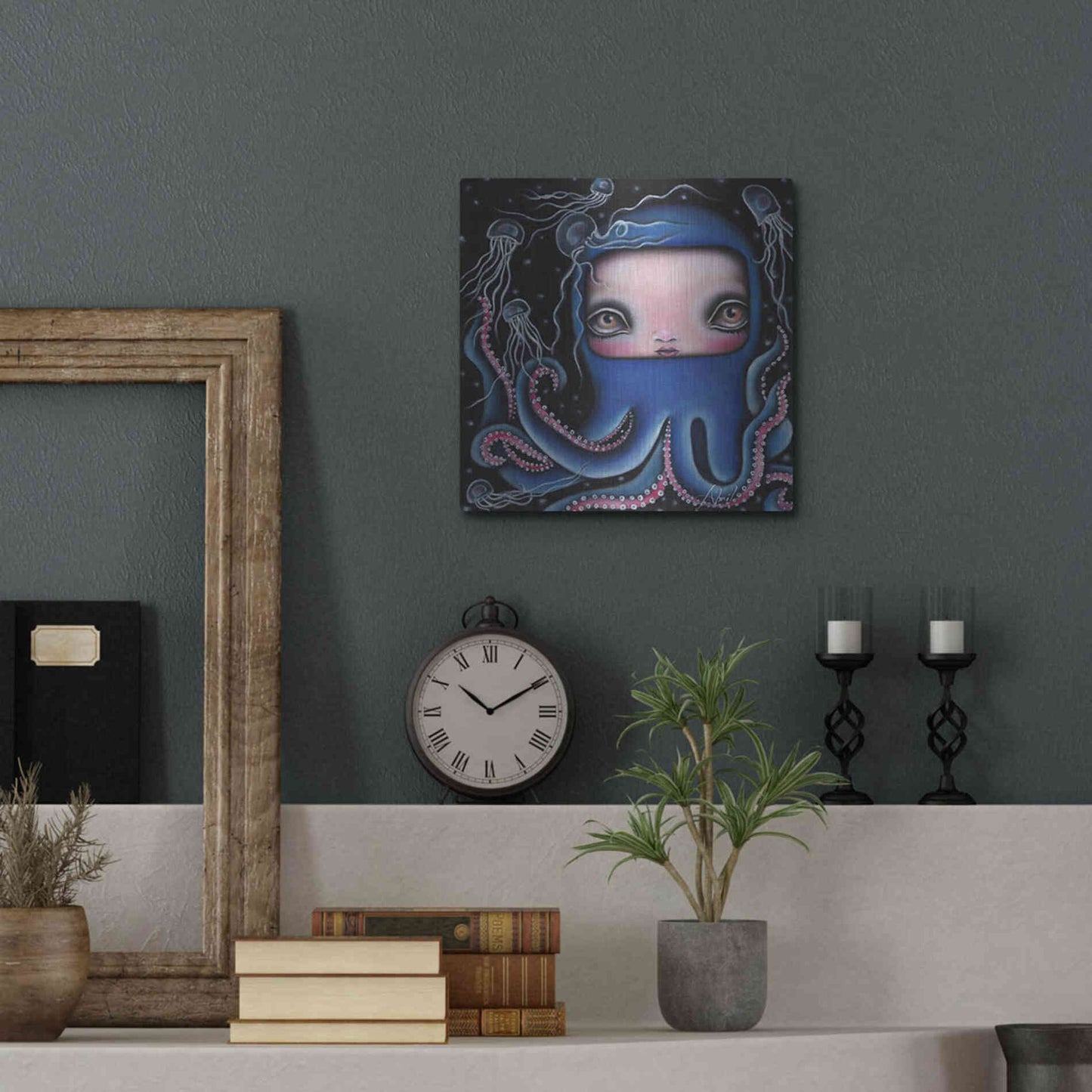 Luxe Metal Art 'Jolenta' by Abril Andrade, Metal Wall Art,12x12