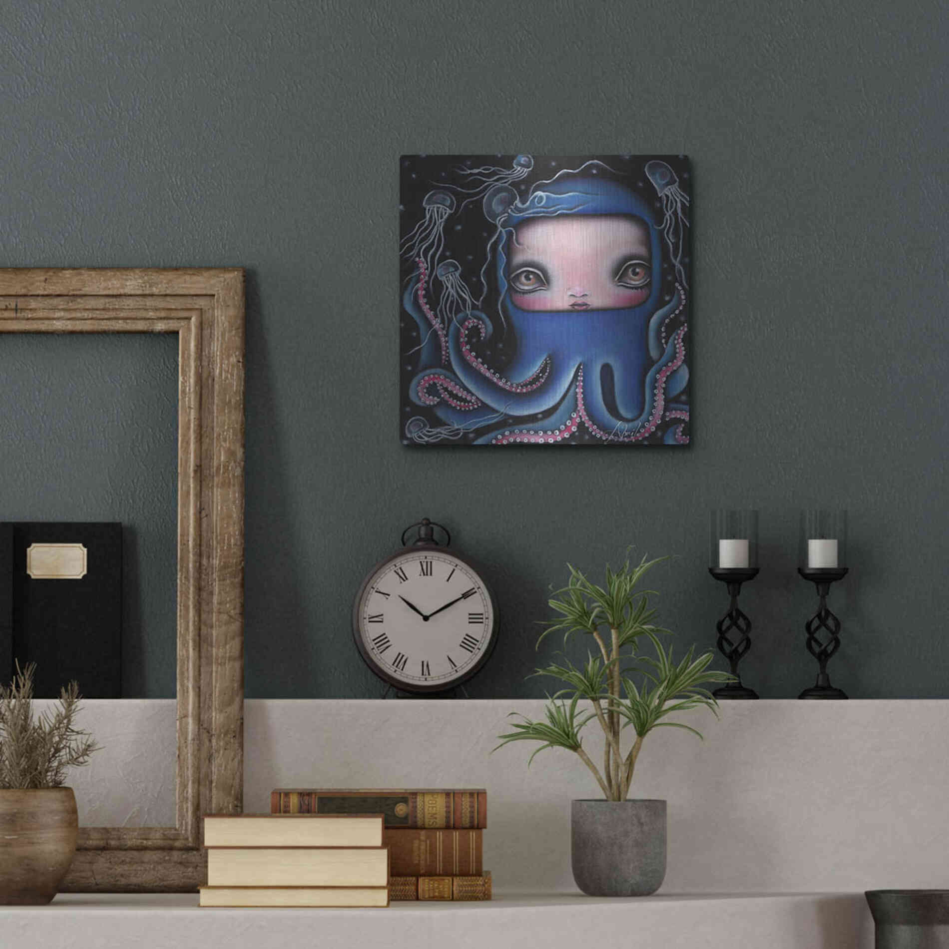 Luxe Metal Art 'Jolenta' by Abril Andrade, Metal Wall Art,12x12