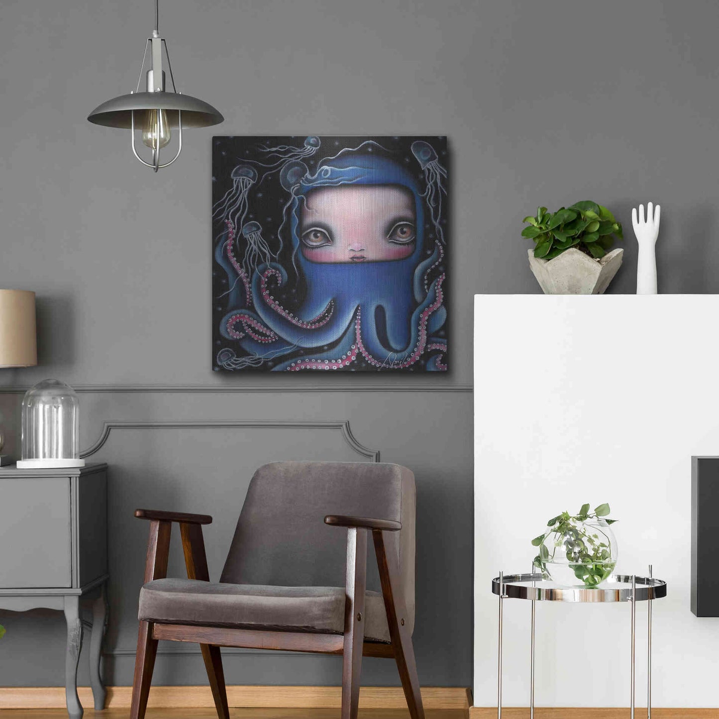 Luxe Metal Art 'Jolenta' by Abril Andrade, Metal Wall Art,24x24