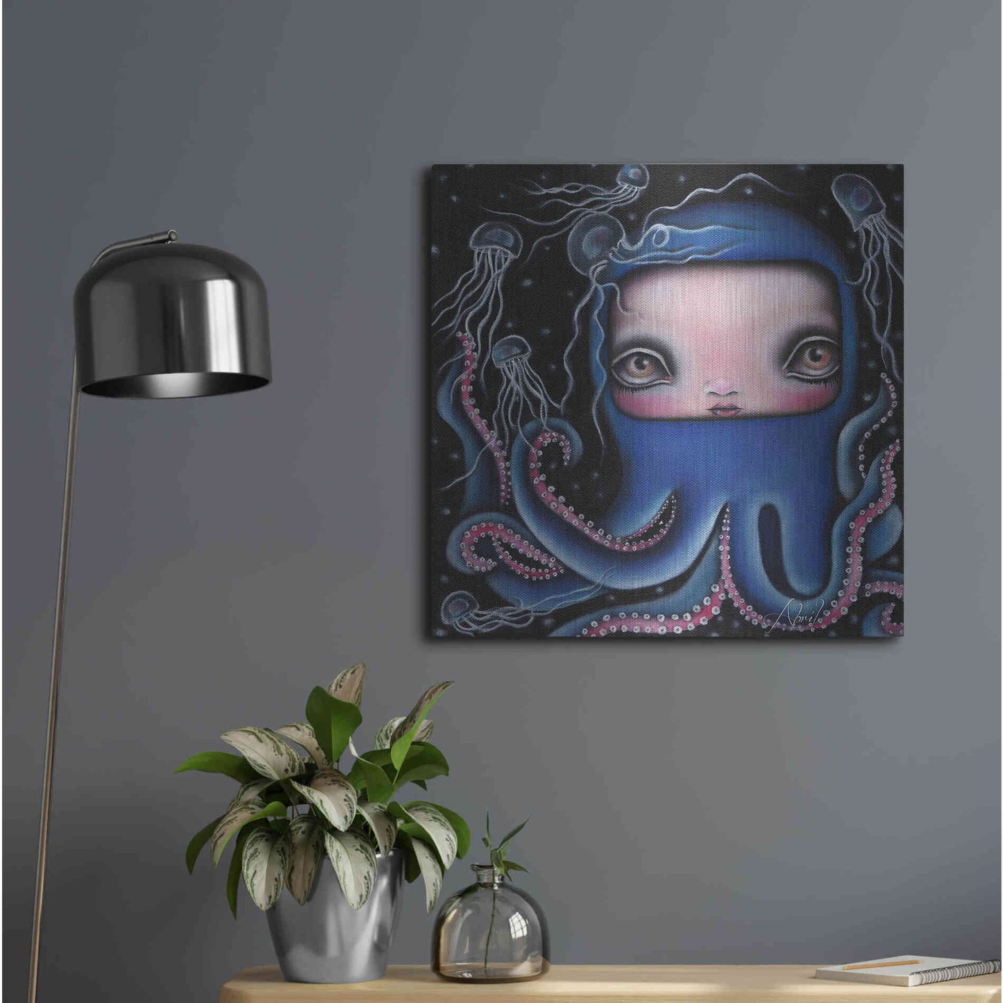 Luxe Metal Art 'Jolenta' by Abril Andrade, Metal Wall Art,24x24