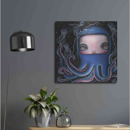 Luxe Metal Art 'Jolenta' by Abril Andrade, Metal Wall Art,24x24