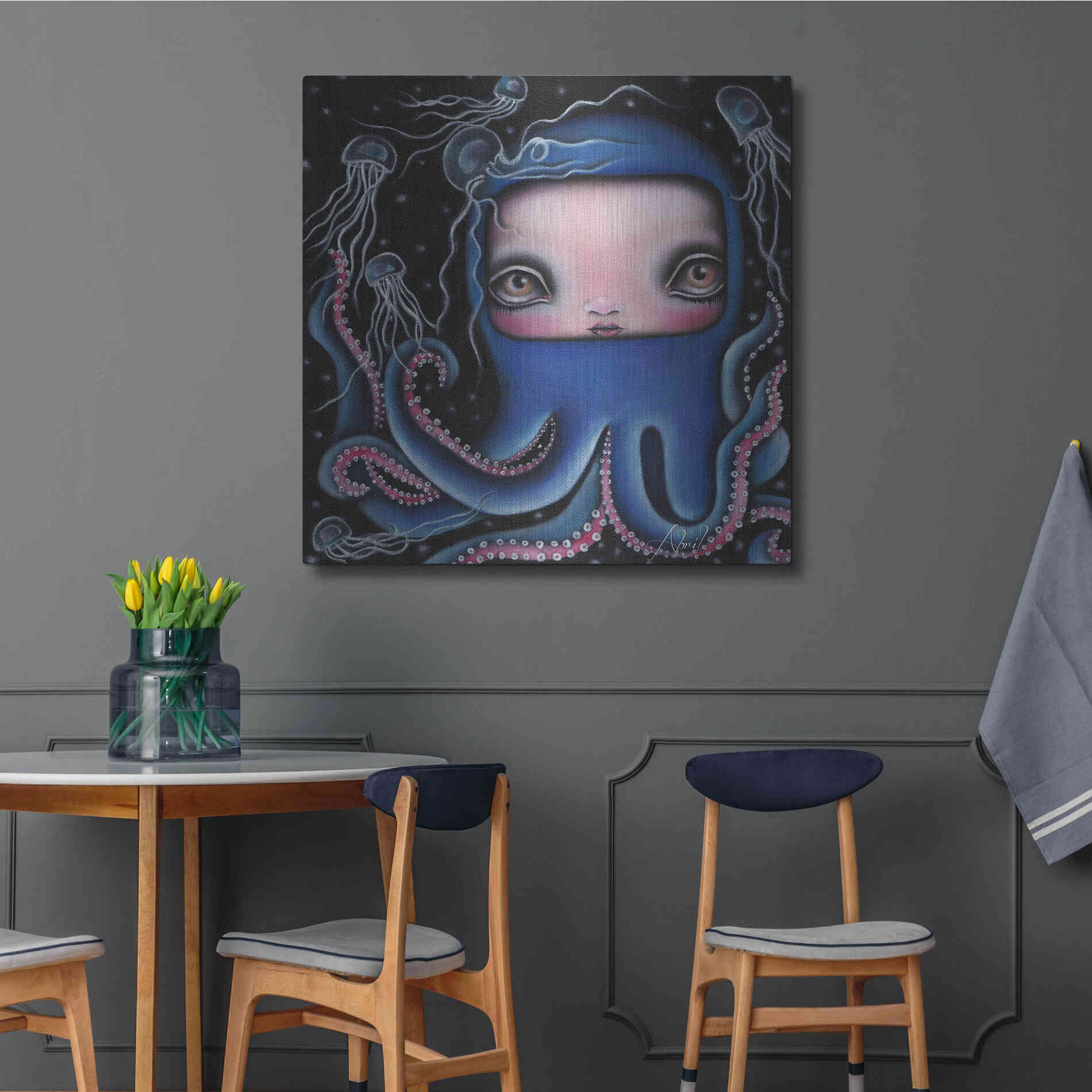 Luxe Metal Art 'Jolenta' by Abril Andrade, Metal Wall Art,36x36