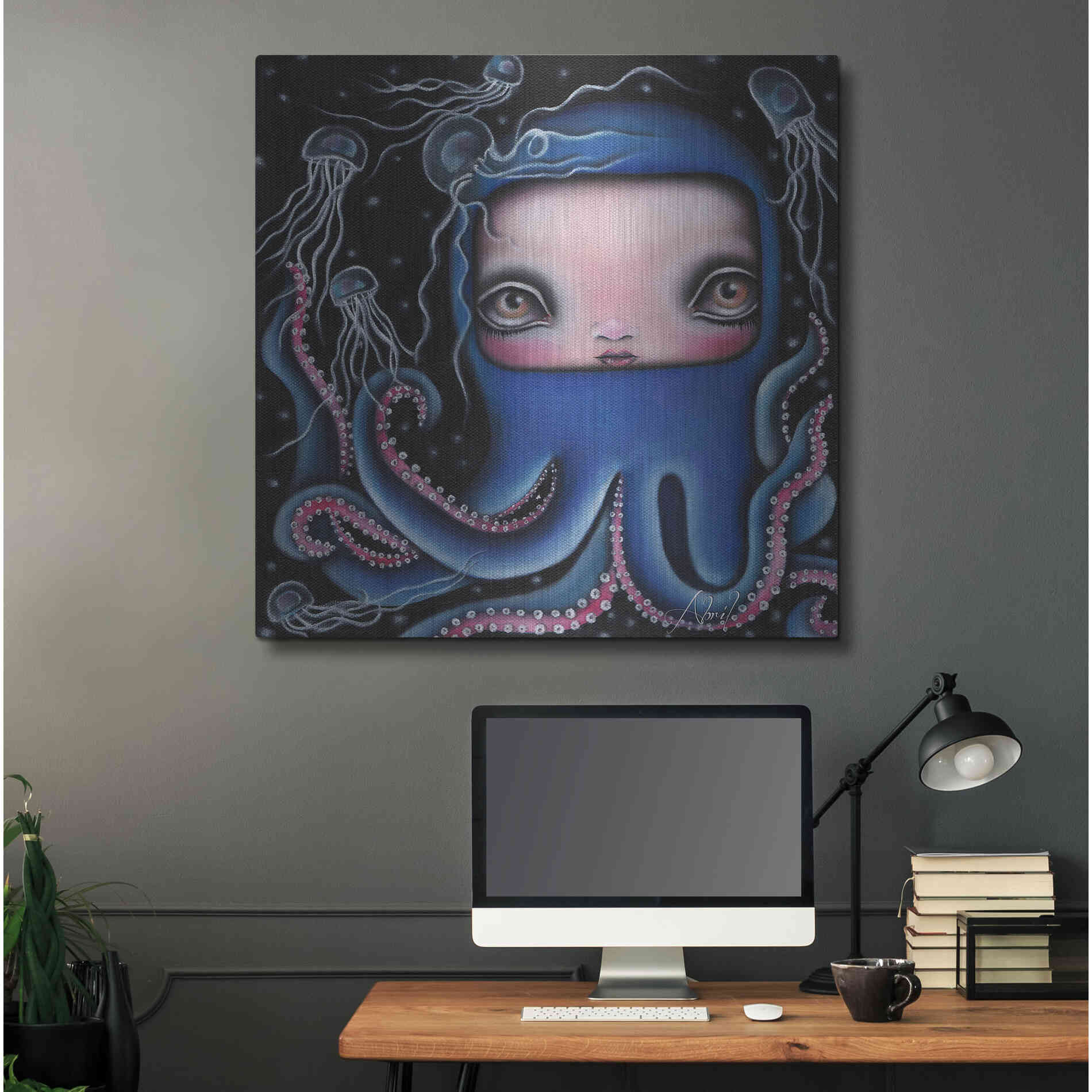 Luxe Metal Art 'Jolenta' by Abril Andrade, Metal Wall Art,36x36