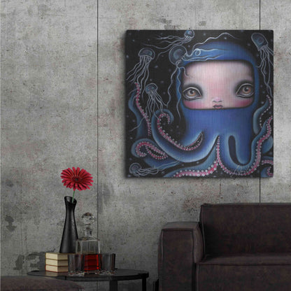 Luxe Metal Art 'Jolenta' by Abril Andrade, Metal Wall Art,36x36