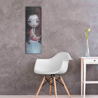 Luxe Metal Art 'Moon Keeper' by Abril Andrade, Metal Wall Art,12x36