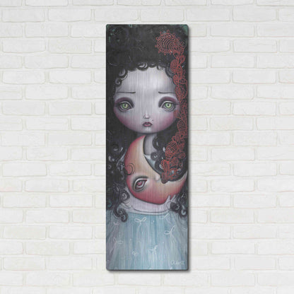 Luxe Metal Art 'Moon Keeper' by Abril Andrade, Metal Wall Art,16x48