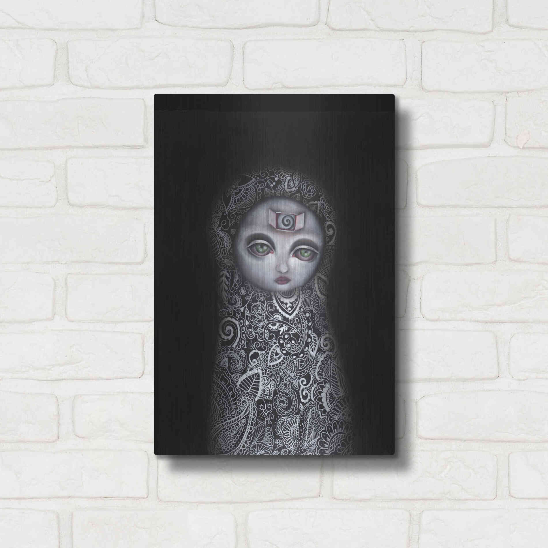 Luxe Metal Art 'Secretos' by Abril Andrade, Metal Wall Art,12x16