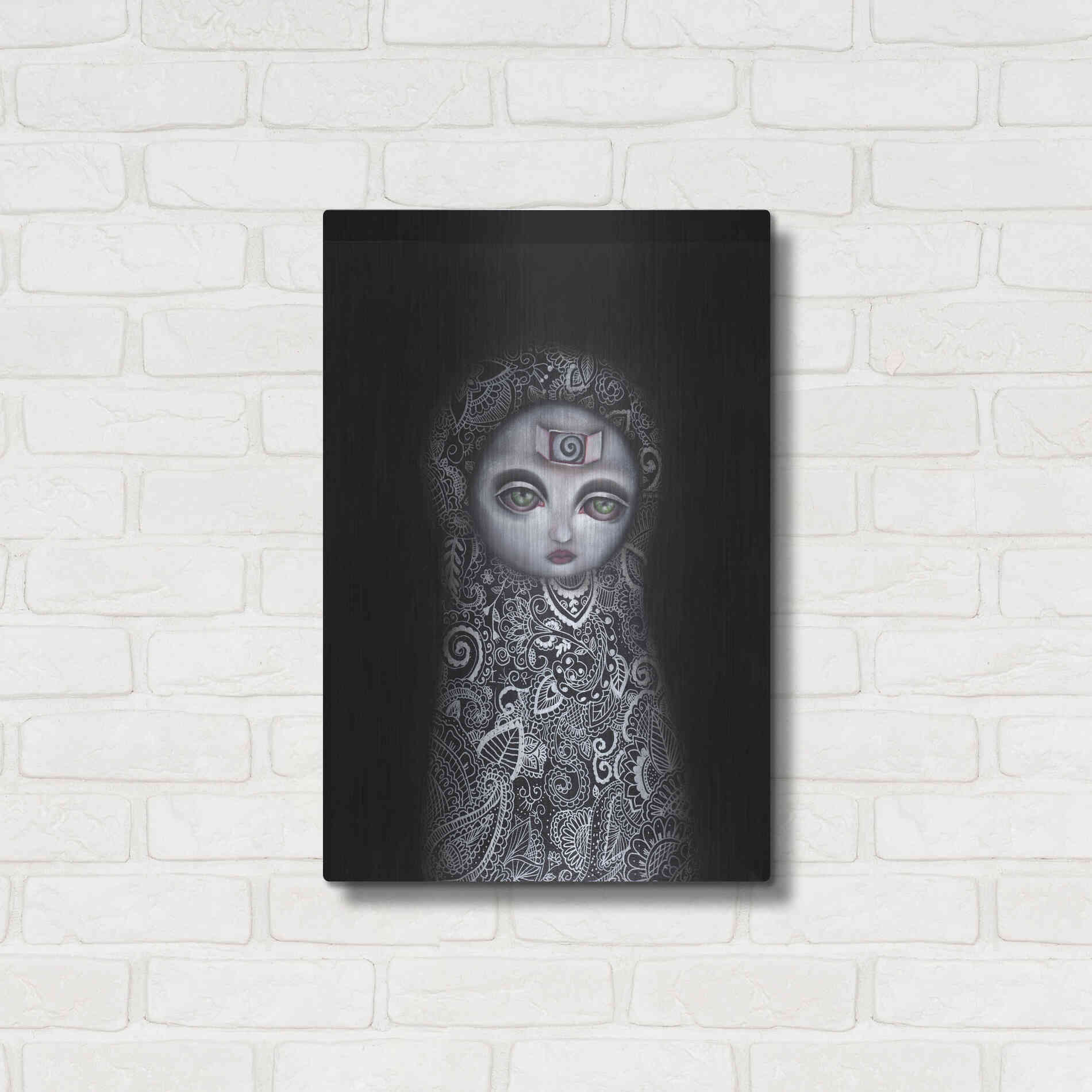 Luxe Metal Art 'Secretos' by Abril Andrade, Metal Wall Art,16x24