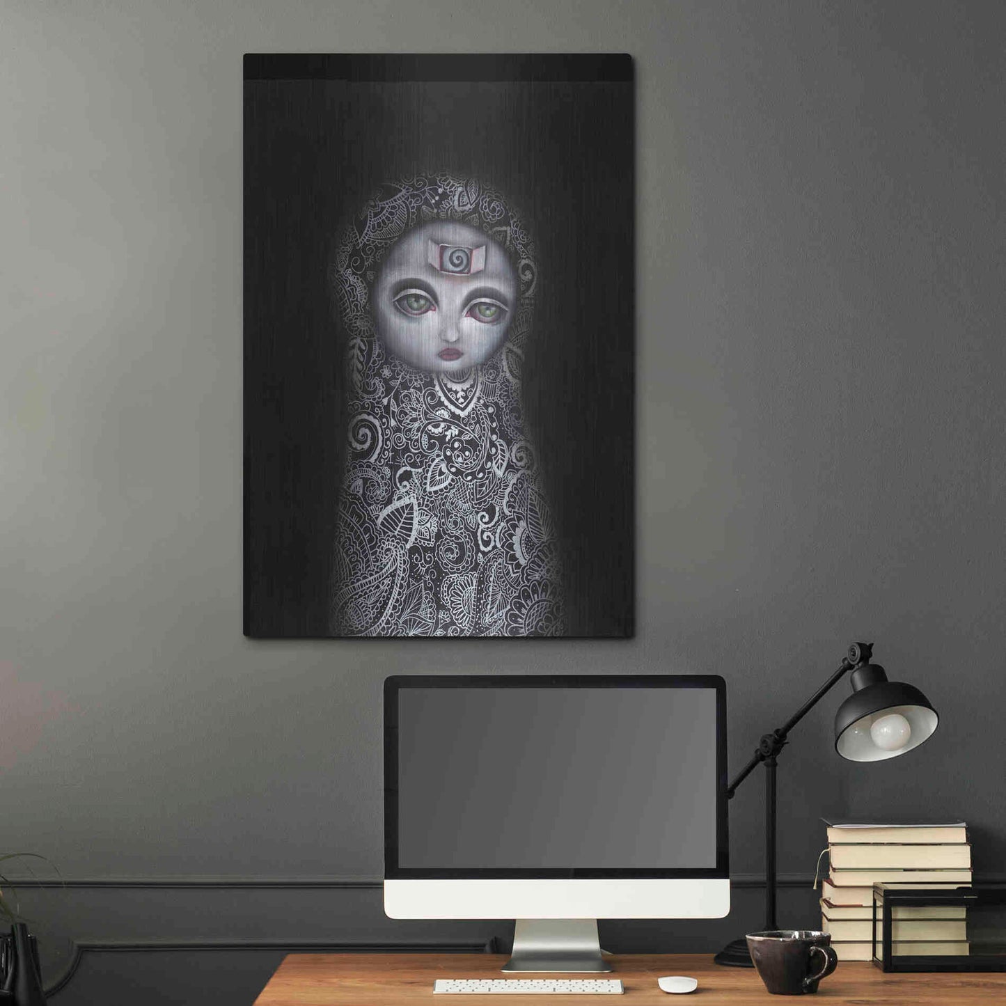 Luxe Metal Art 'Secretos' by Abril Andrade, Metal Wall Art,24x36