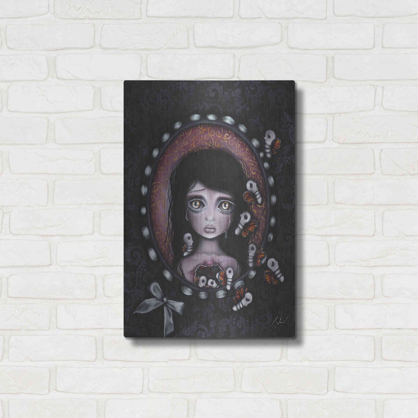 Luxe Metal Art 'Within Me' by Abril Andrade, Metal Wall Art,16x24