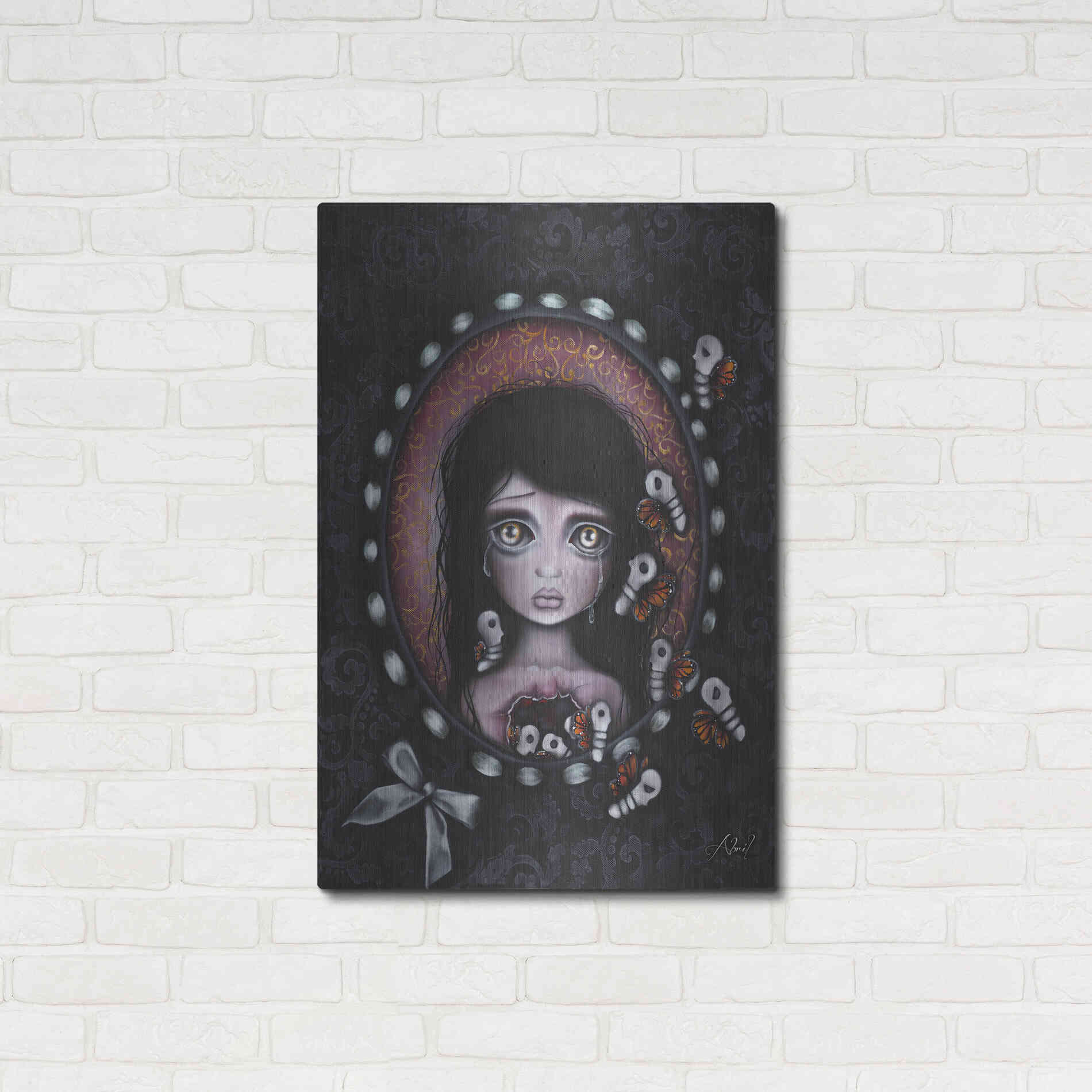 Luxe Metal Art 'Within Me' by Abril Andrade, Metal Wall Art,24x36