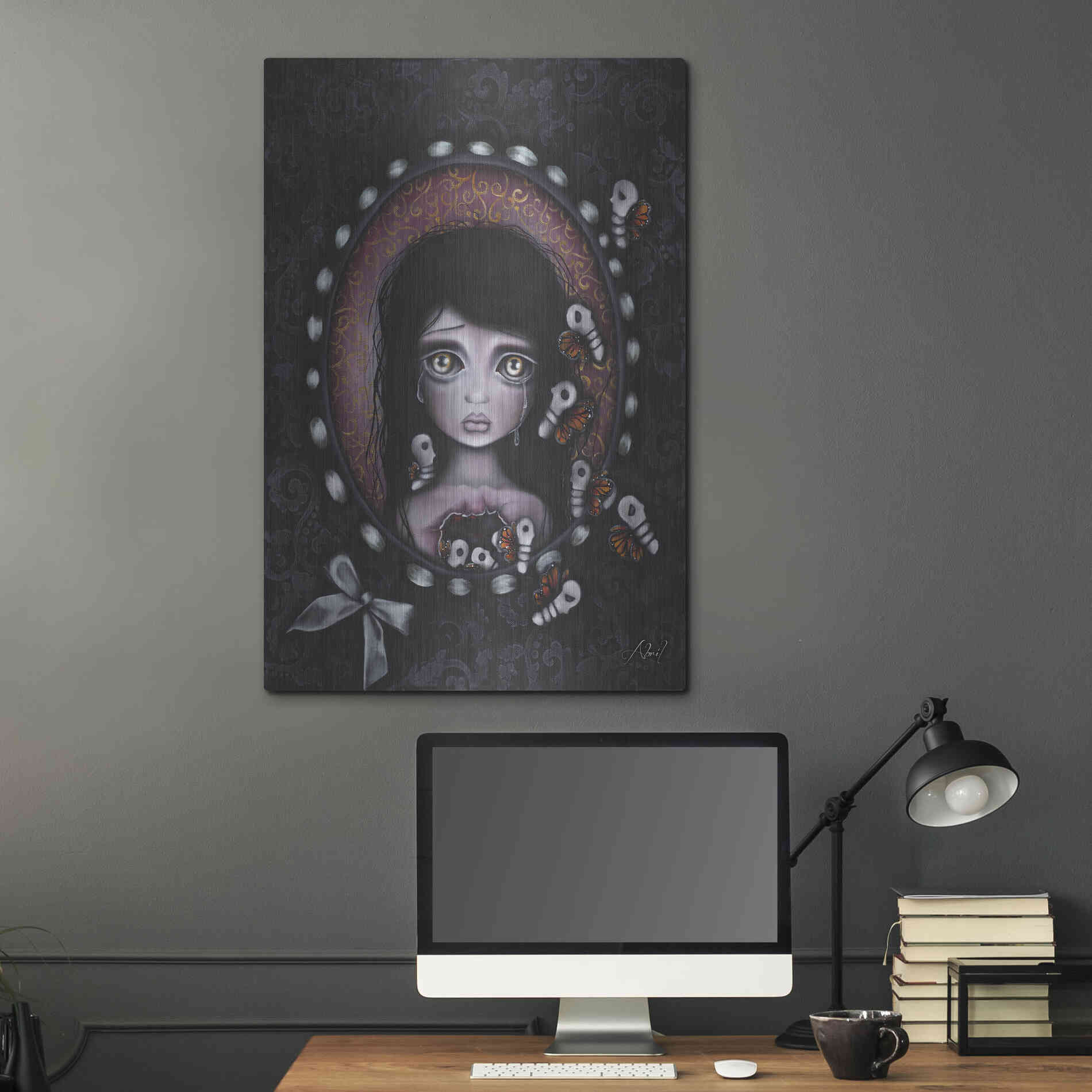 Luxe Metal Art 'Within Me' by Abril Andrade, Metal Wall Art,24x36