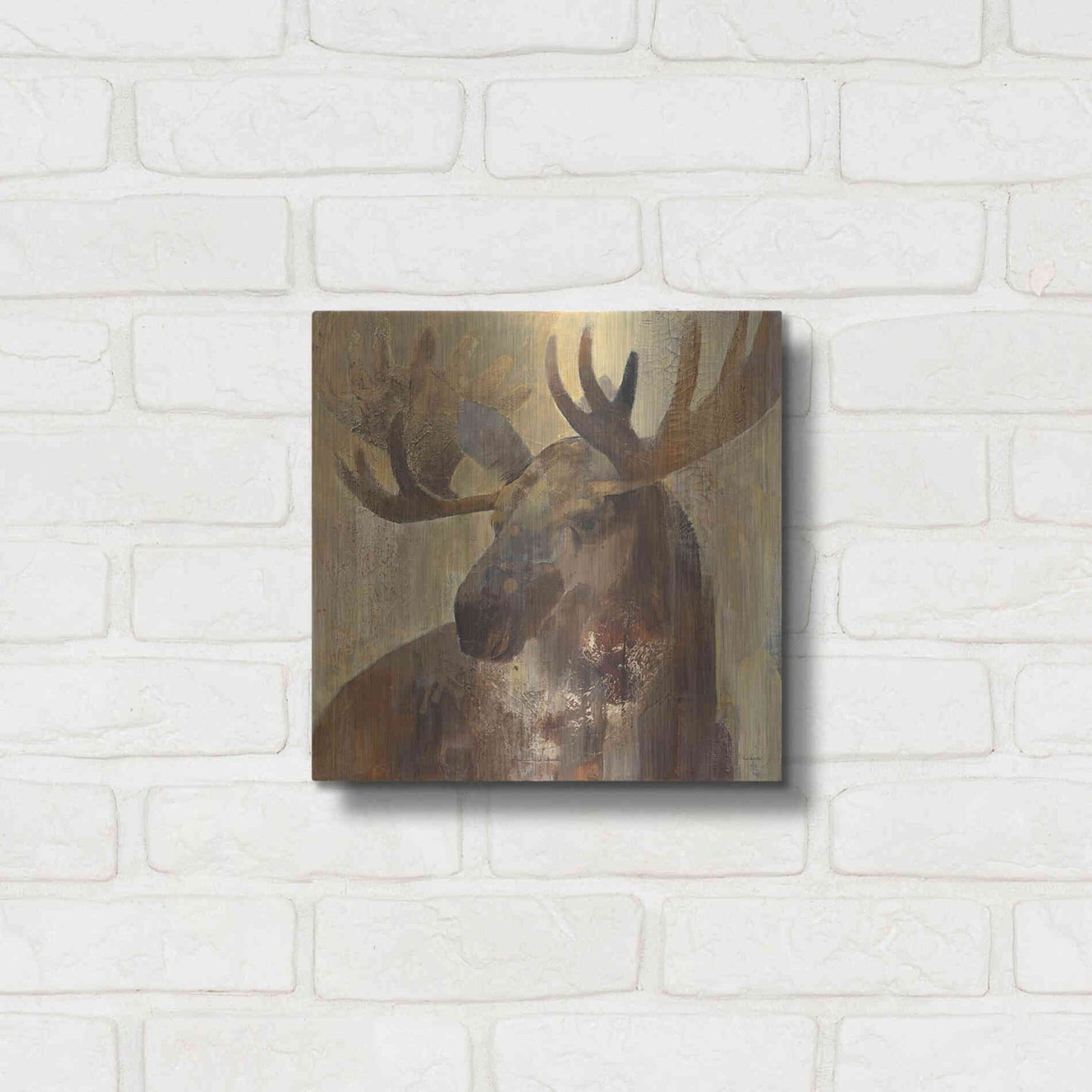 Luxe Metal Art 'Into the Wild II' by Albena Hristova, Metal Wall Art,12x12