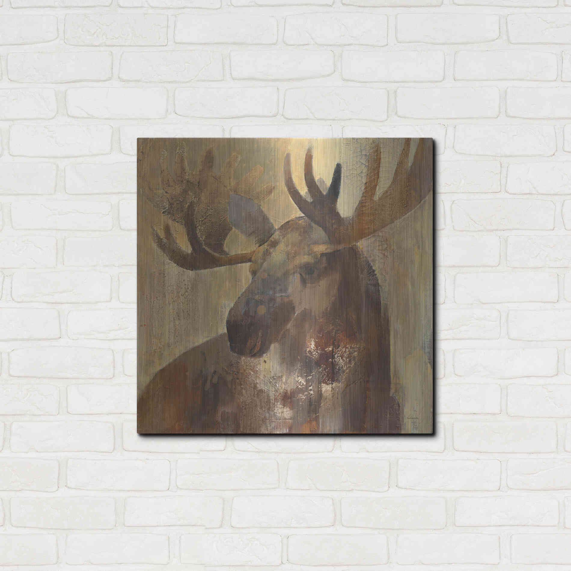 Luxe Metal Art 'Into the Wild II' by Albena Hristova, Metal Wall Art,24x24