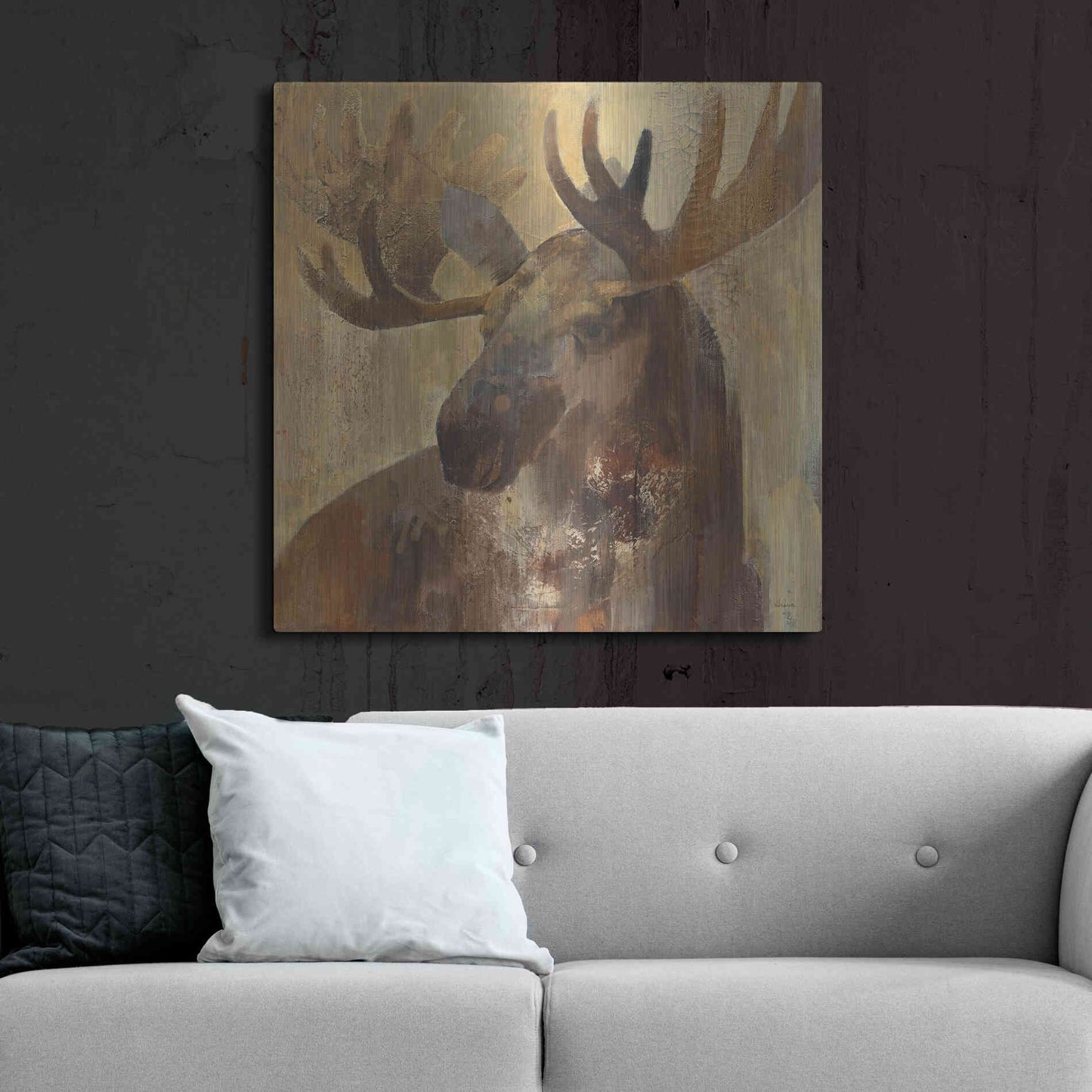 Luxe Metal Art 'Into the Wild II' by Albena Hristova, Metal Wall Art,36x36