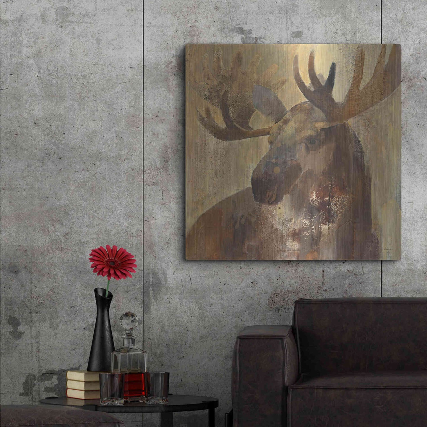 Luxe Metal Art 'Into the Wild II' by Albena Hristova, Metal Wall Art,36x36