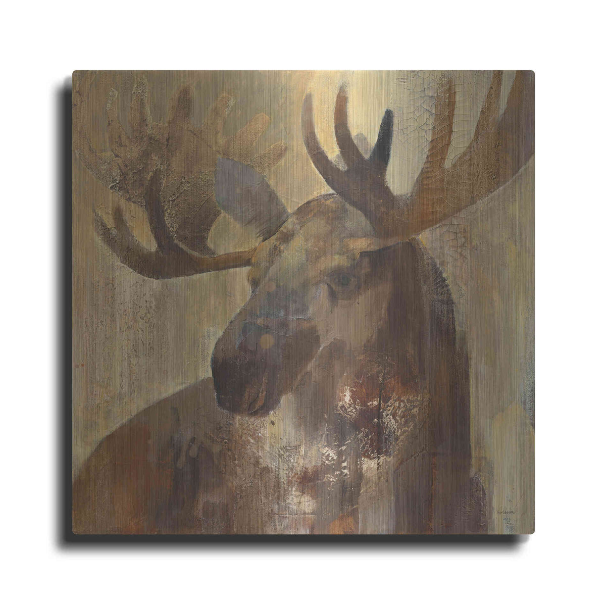 Luxe Metal Art 'Into the Wild II' by Albena Hristova, Metal Wall Art