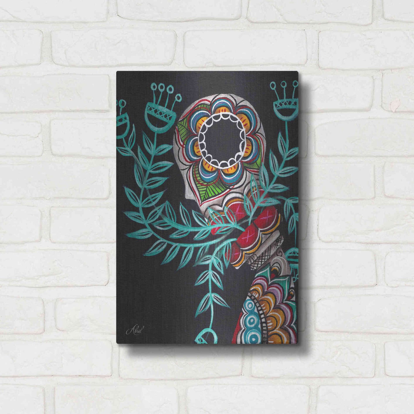 Luxe Metal Art 'Innermost' by Abril Andrade, Metal Wall Art,12x16