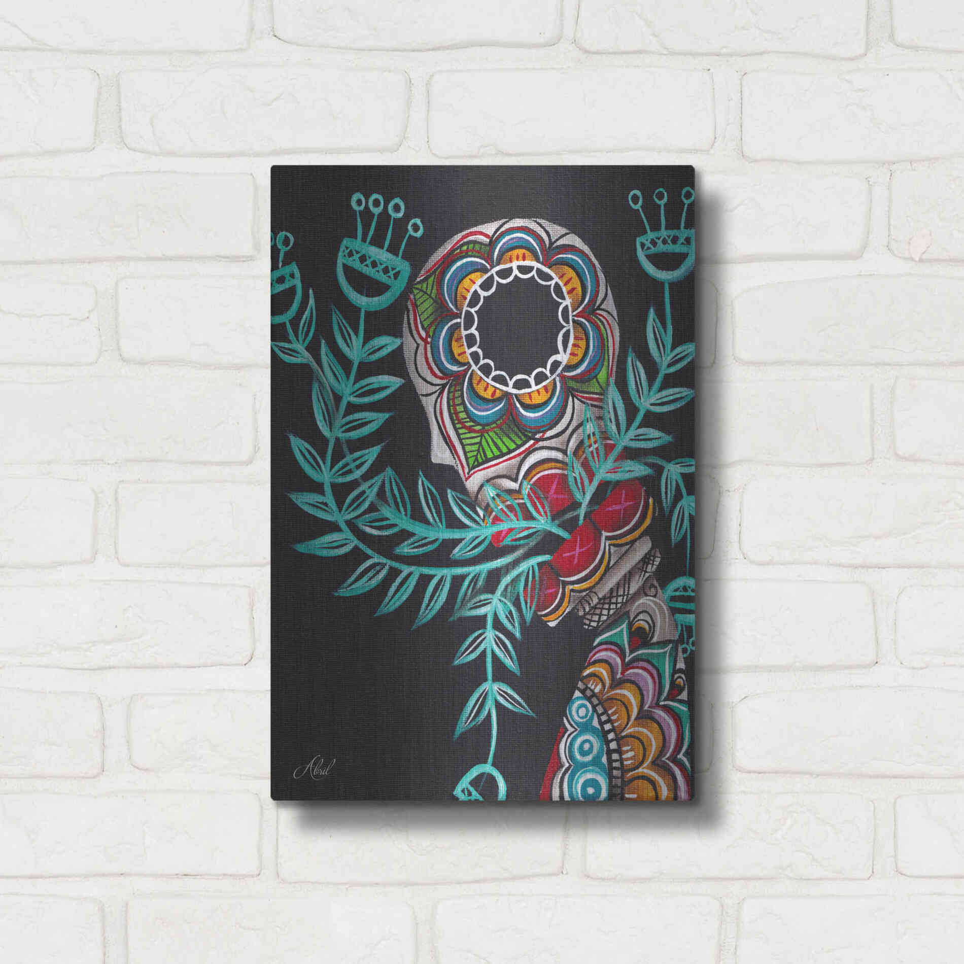 Luxe Metal Art 'Innermost' by Abril Andrade, Metal Wall Art,12x16