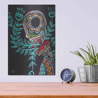 Luxe Metal Art 'Innermost' by Abril Andrade, Metal Wall Art,12x16