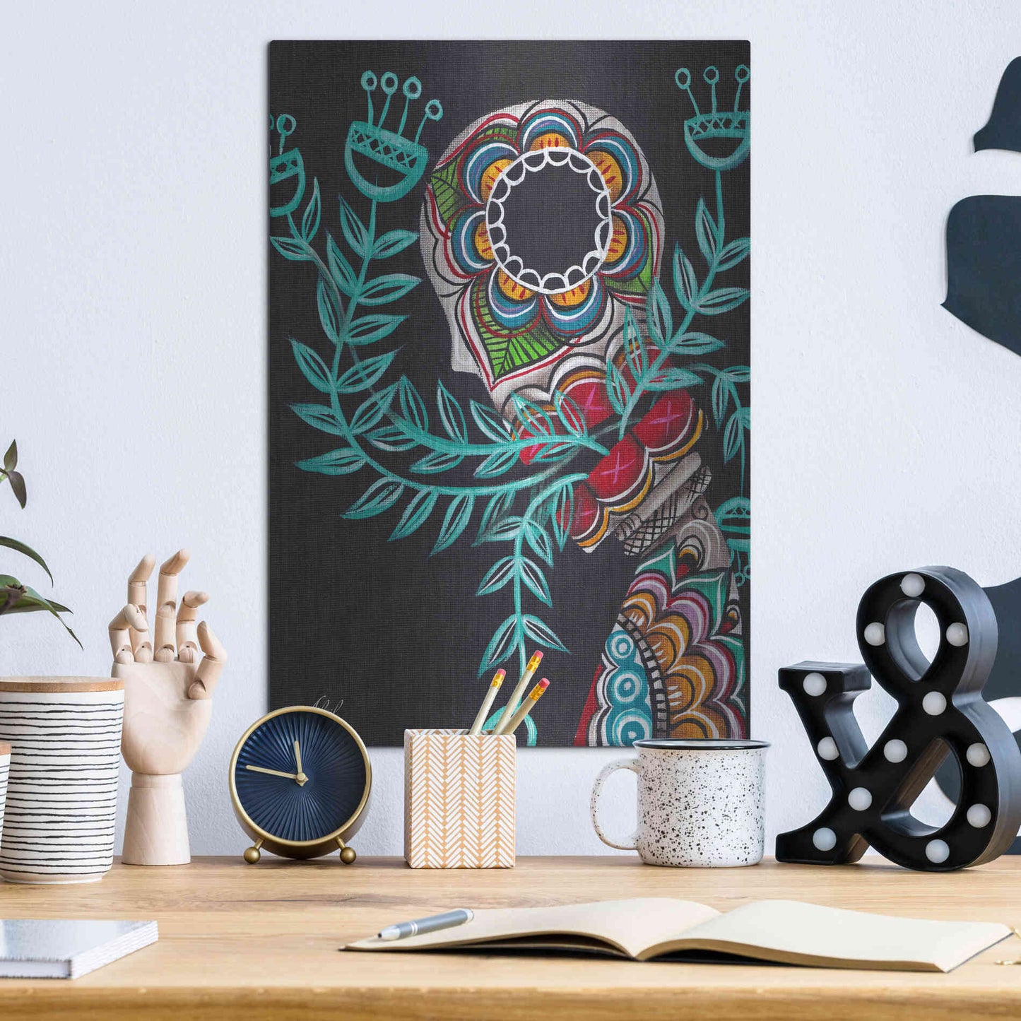 Luxe Metal Art 'Innermost' by Abril Andrade, Metal Wall Art,12x16