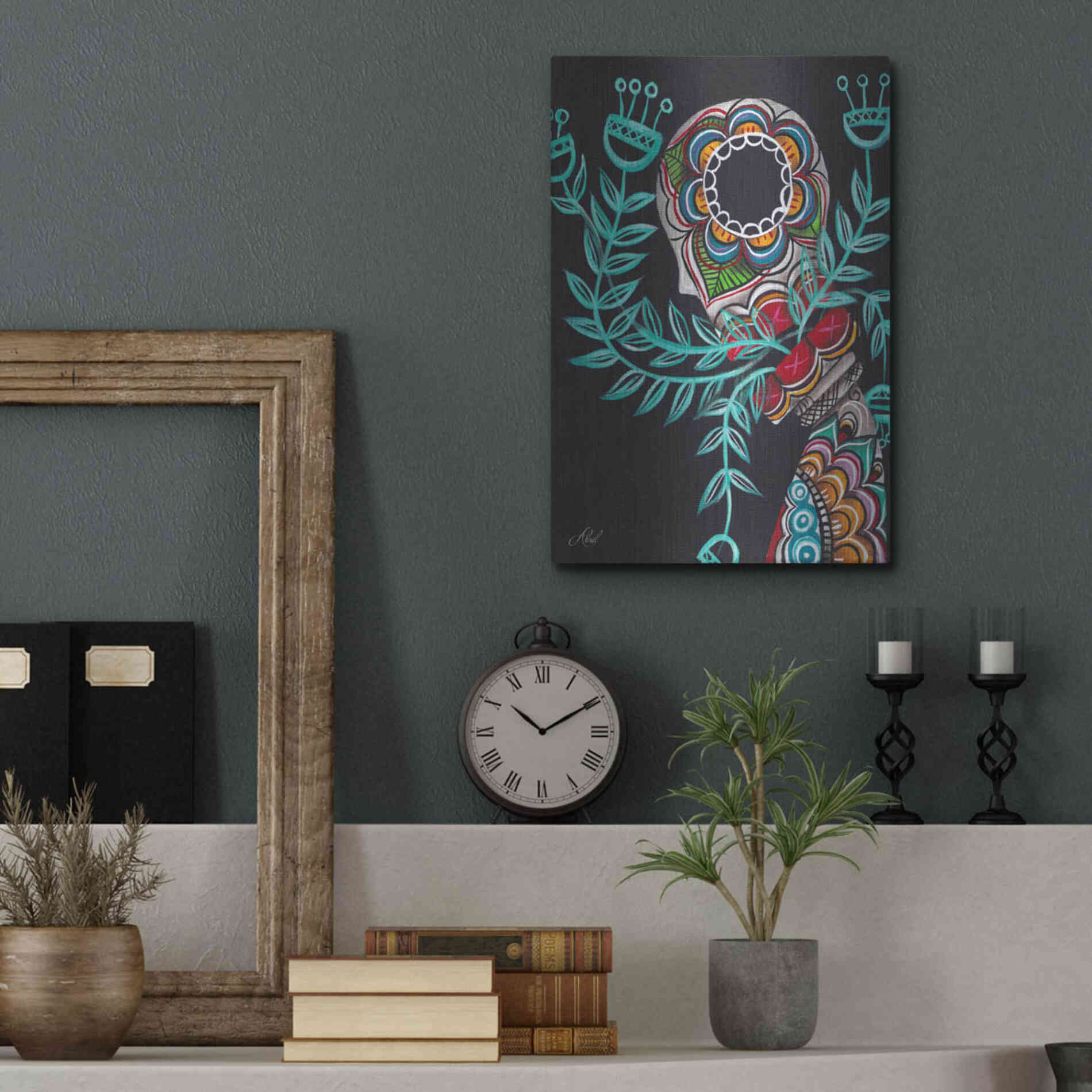 Luxe Metal Art 'Innermost' by Abril Andrade, Metal Wall Art,12x16