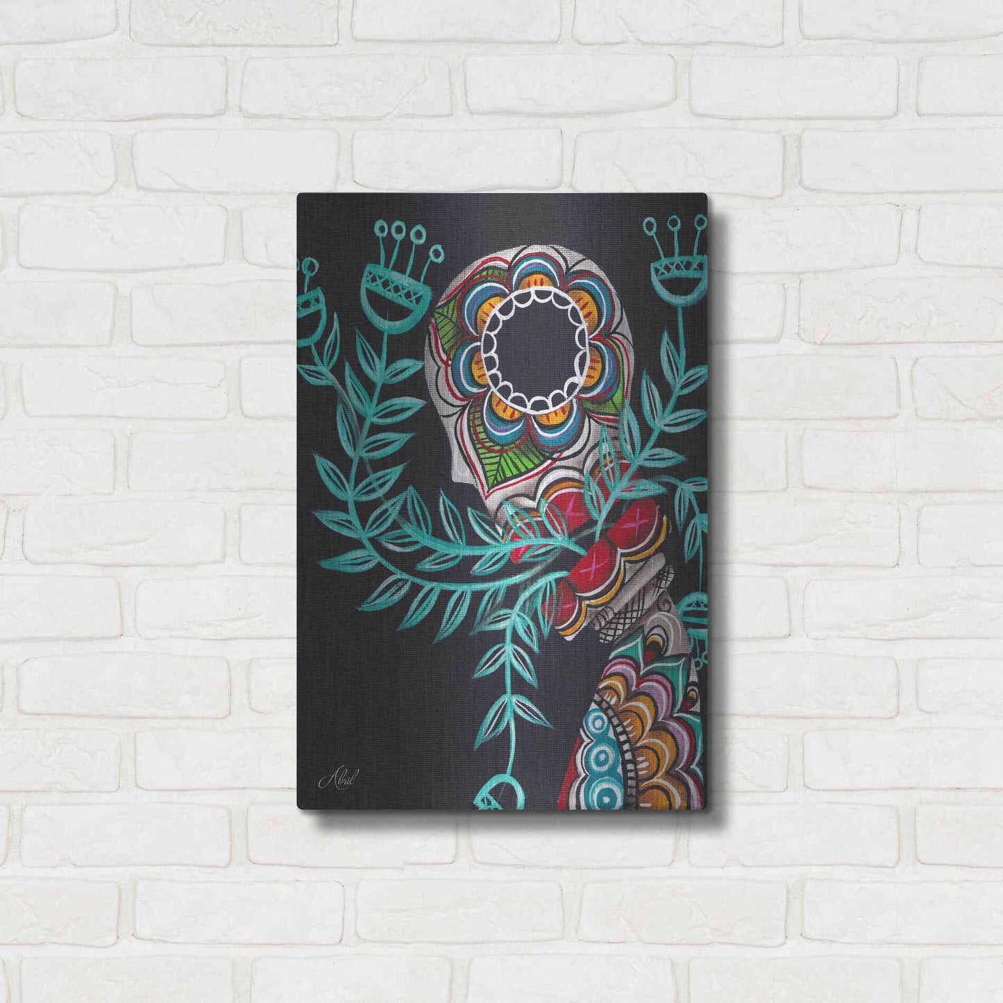 Luxe Metal Art 'Innermost' by Abril Andrade, Metal Wall Art,16x24