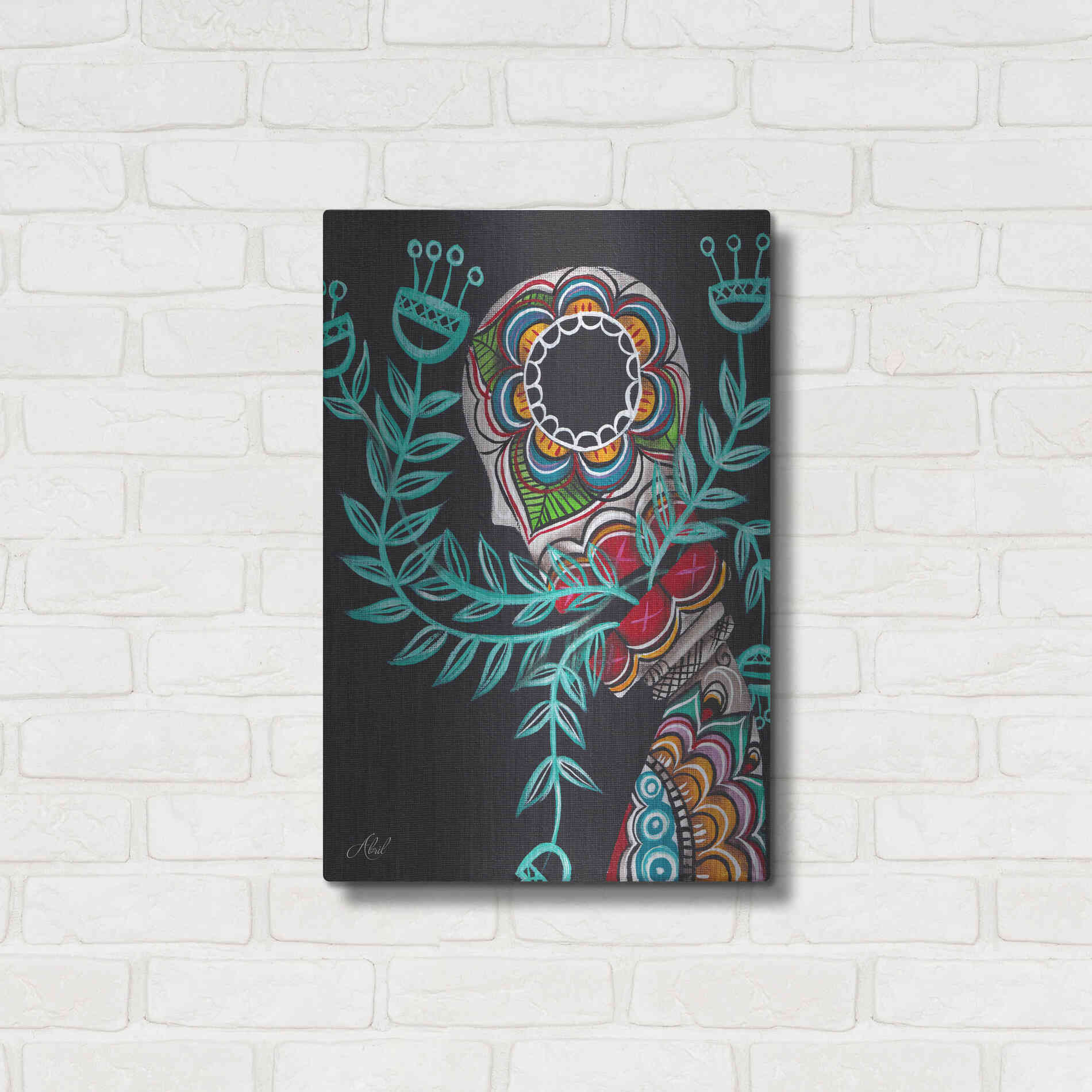 Luxe Metal Art 'Innermost' by Abril Andrade, Metal Wall Art,16x24