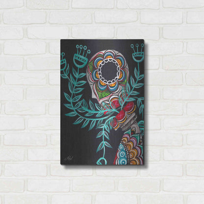 Luxe Metal Art 'Innermost' by Abril Andrade, Metal Wall Art,16x24