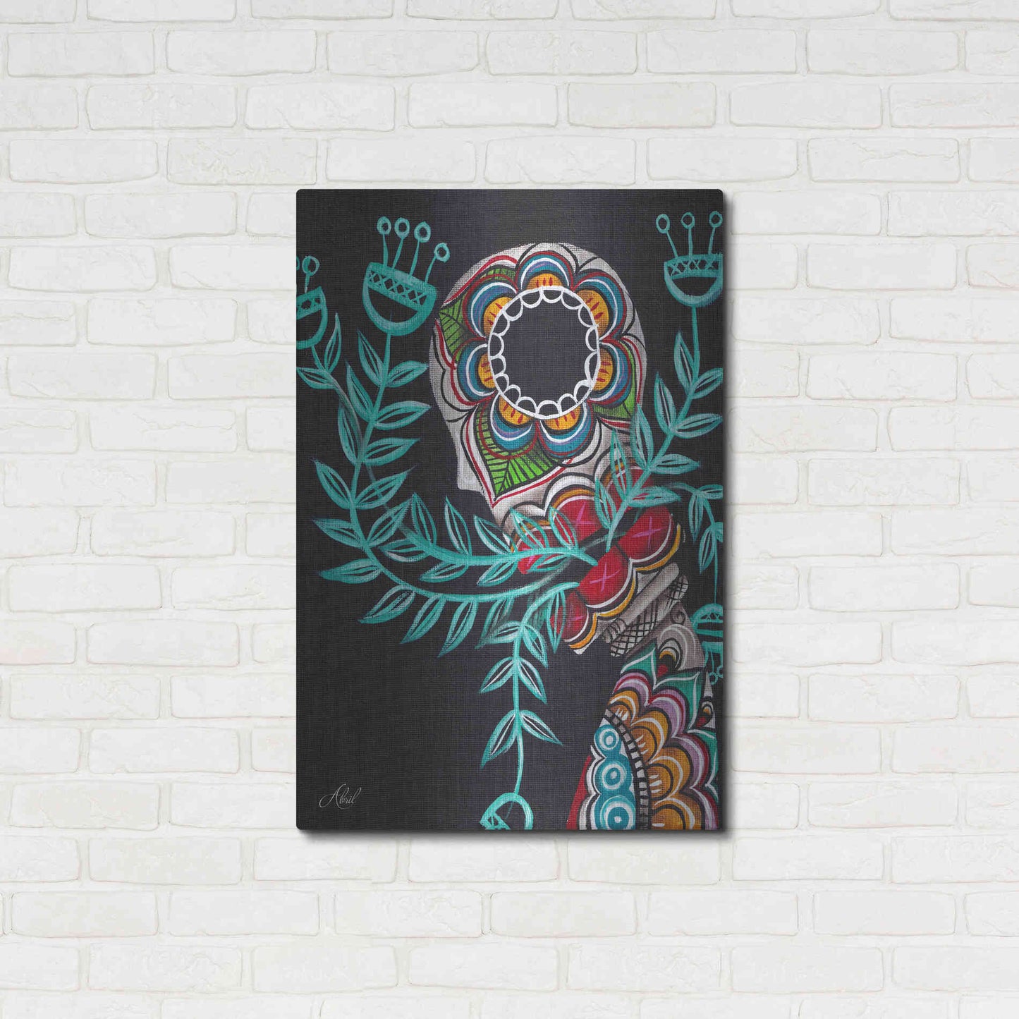 Luxe Metal Art 'Innermost' by Abril Andrade, Metal Wall Art,24x36