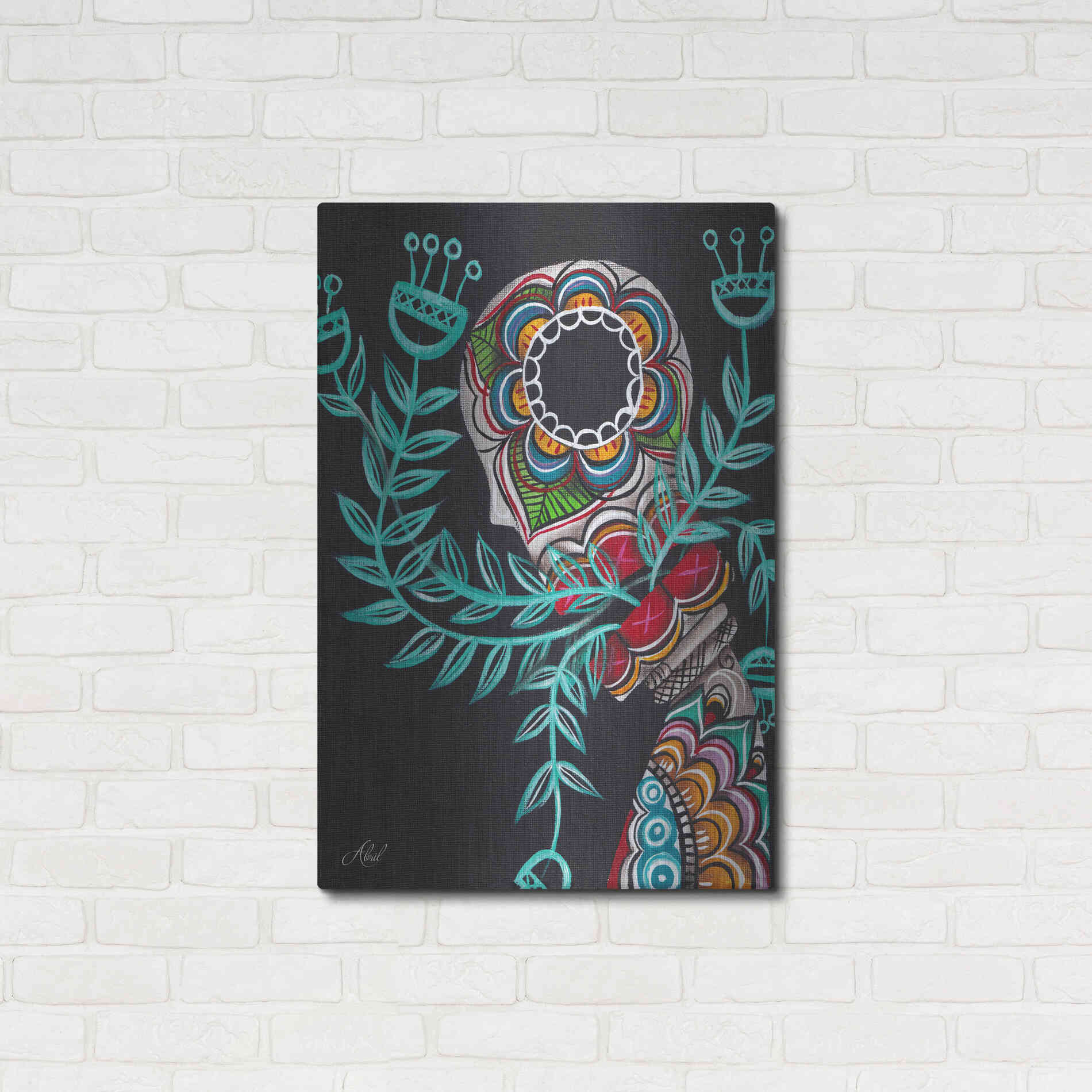 Luxe Metal Art 'Innermost' by Abril Andrade, Metal Wall Art,24x36