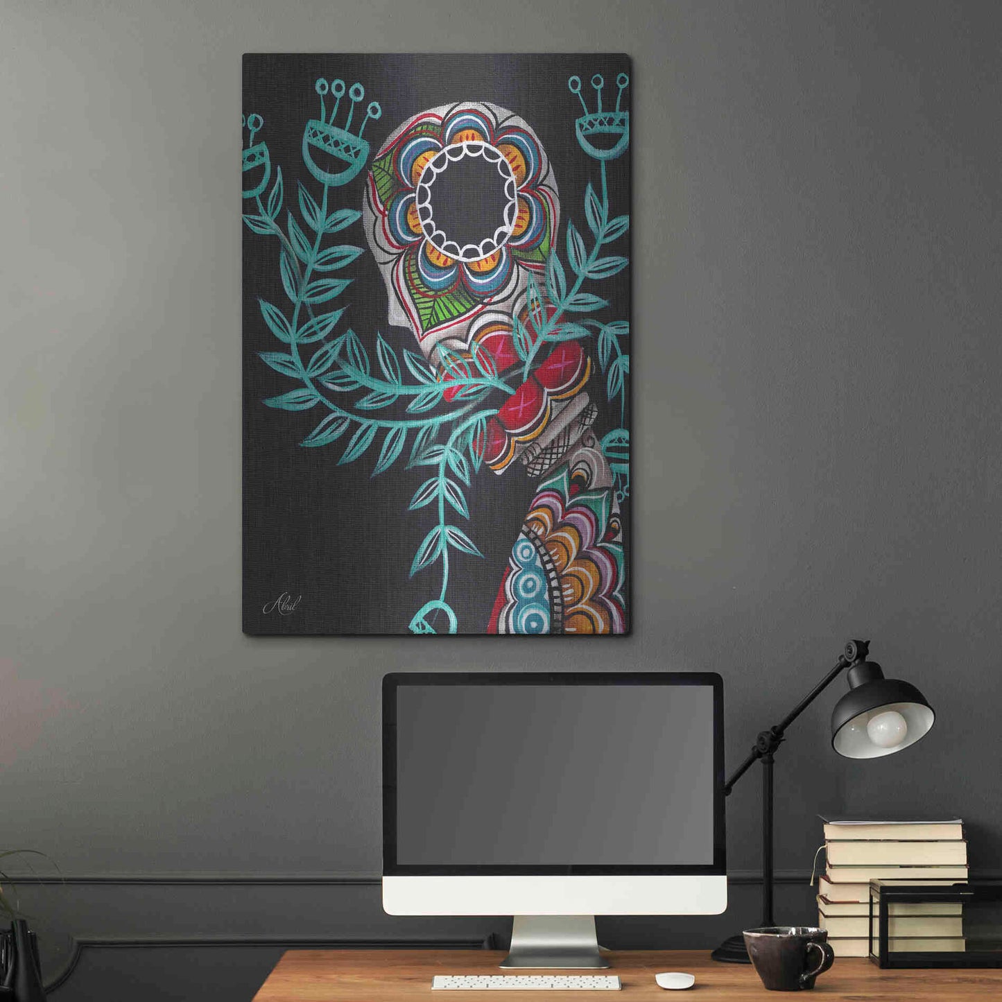 Luxe Metal Art 'Innermost' by Abril Andrade, Metal Wall Art,24x36