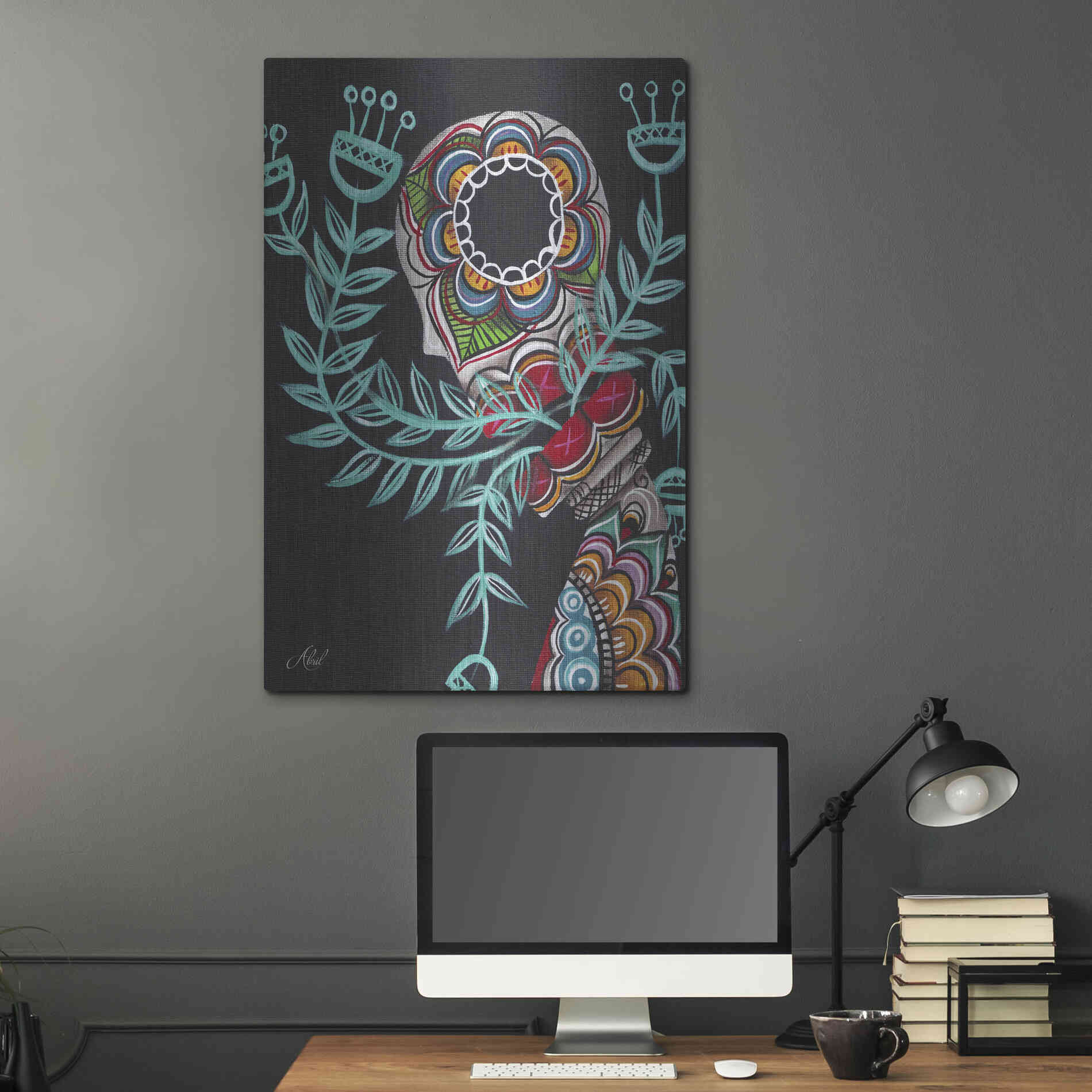 Luxe Metal Art 'Innermost' by Abril Andrade, Metal Wall Art,24x36