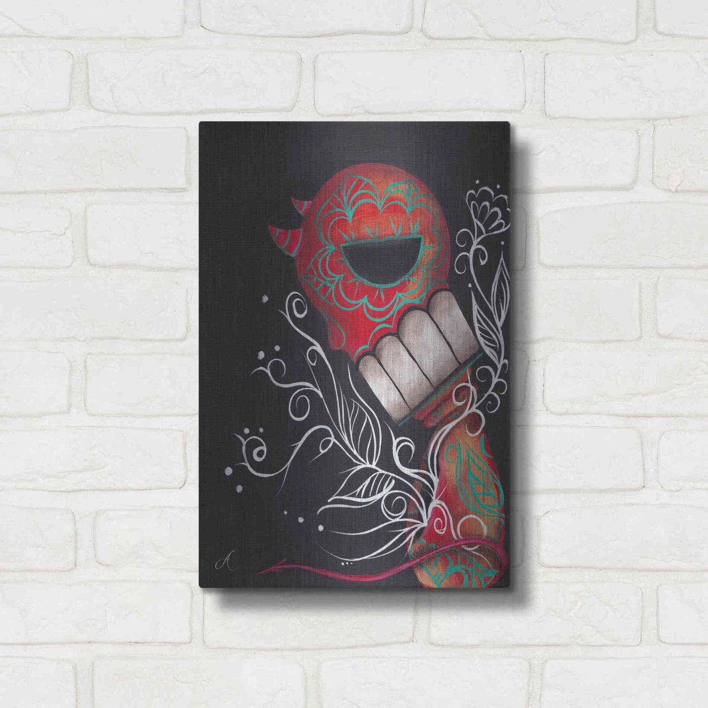 Luxe Metal Art 'Perdition' by Abril Andrade, Metal Wall Art,12x16