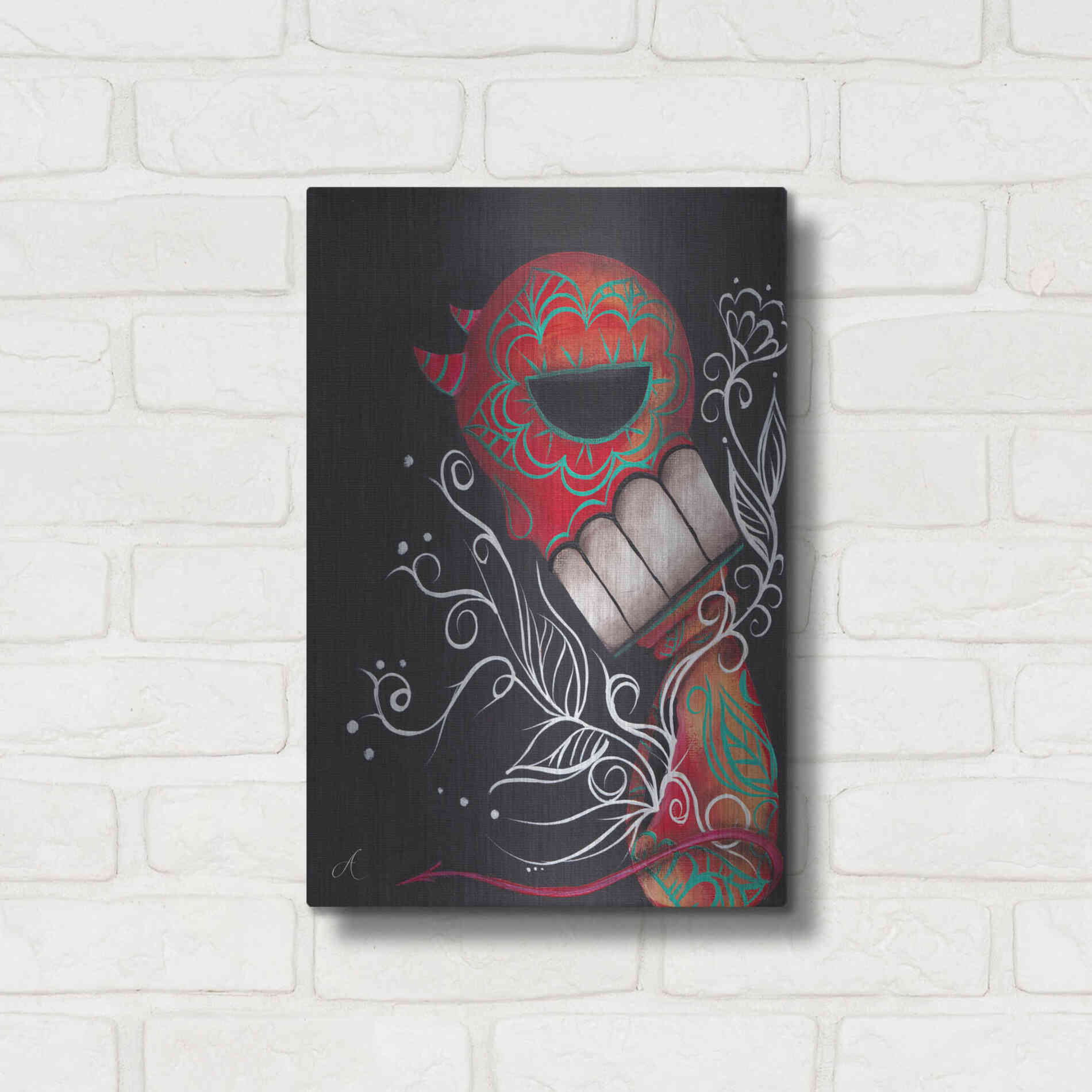 Luxe Metal Art 'Perdition' by Abril Andrade, Metal Wall Art,12x16