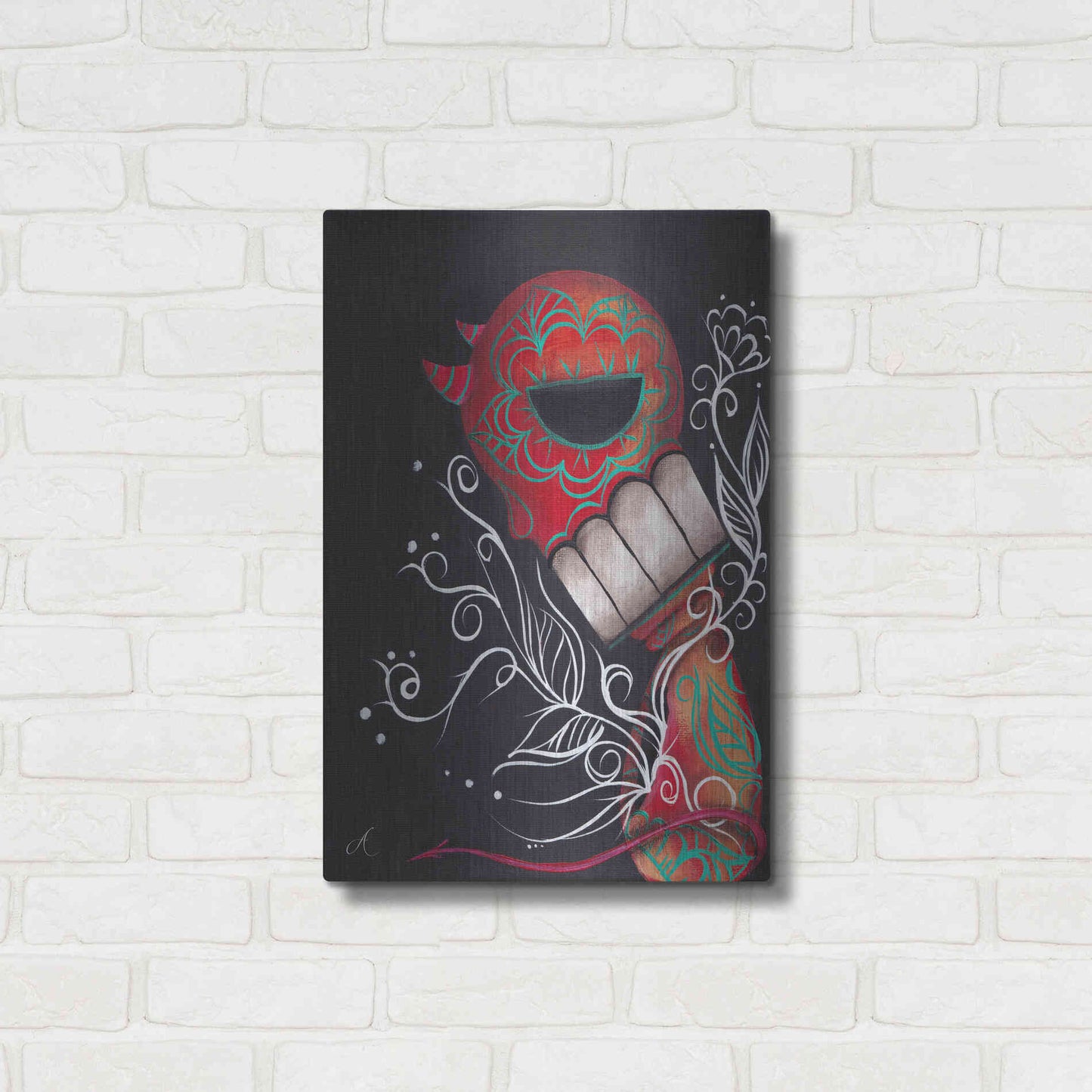 Luxe Metal Art 'Perdition' by Abril Andrade, Metal Wall Art,16x24