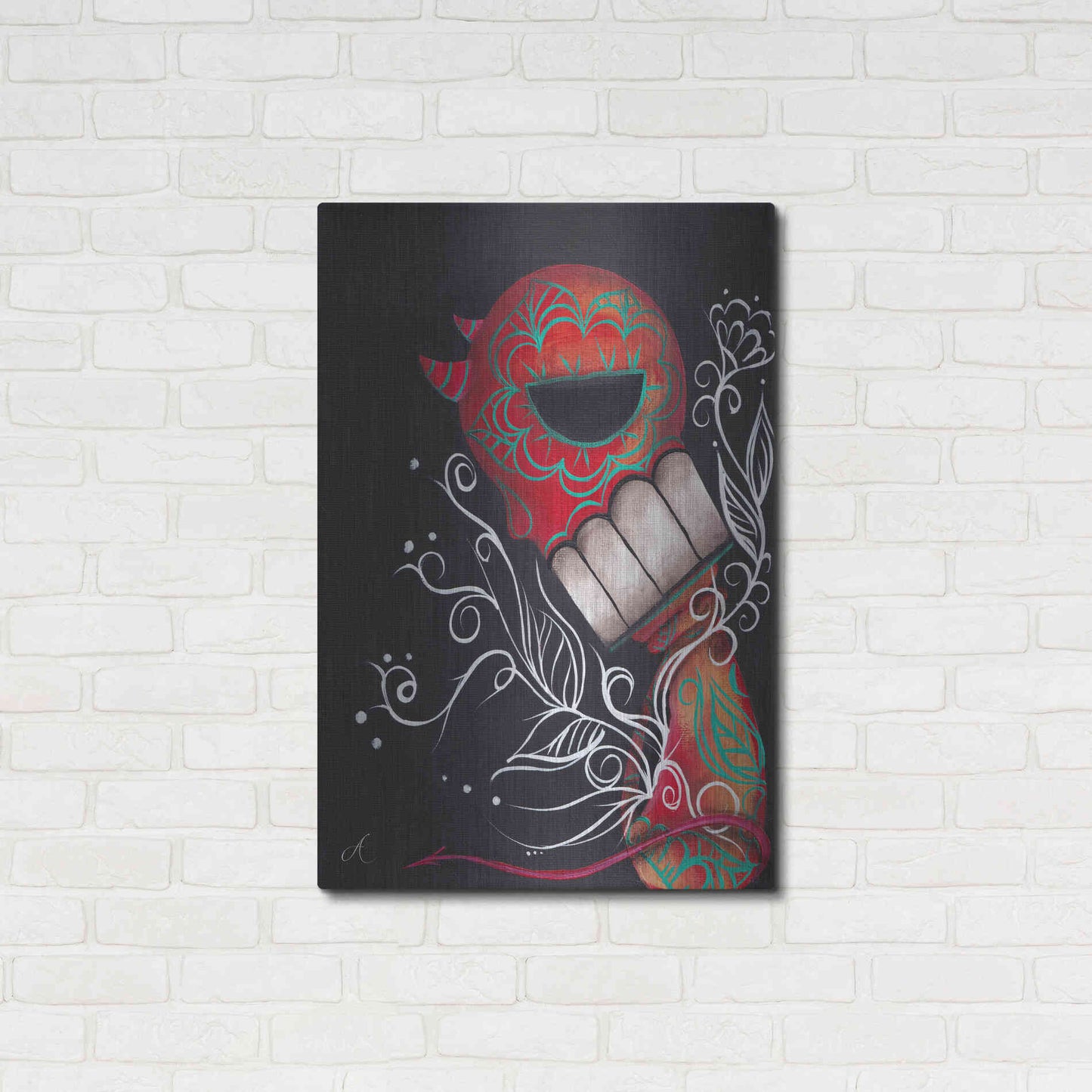 Luxe Metal Art 'Perdition' by Abril Andrade, Metal Wall Art,24x36