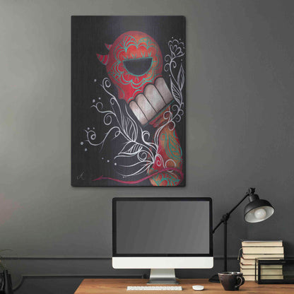 Luxe Metal Art 'Perdition' by Abril Andrade, Metal Wall Art,24x36