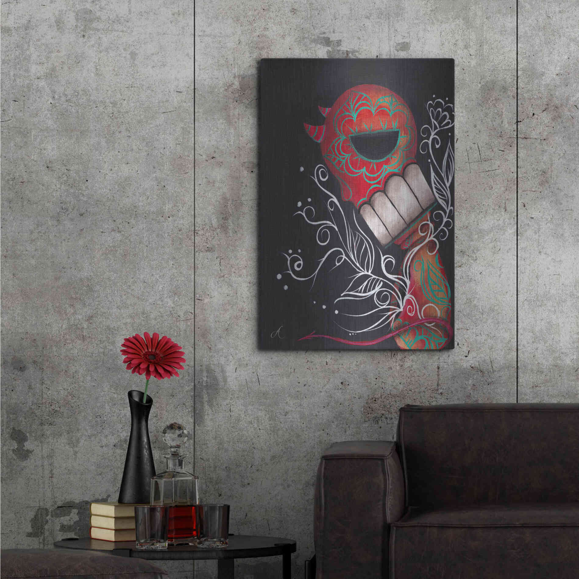 Luxe Metal Art 'Perdition' by Abril Andrade, Metal Wall Art,24x36