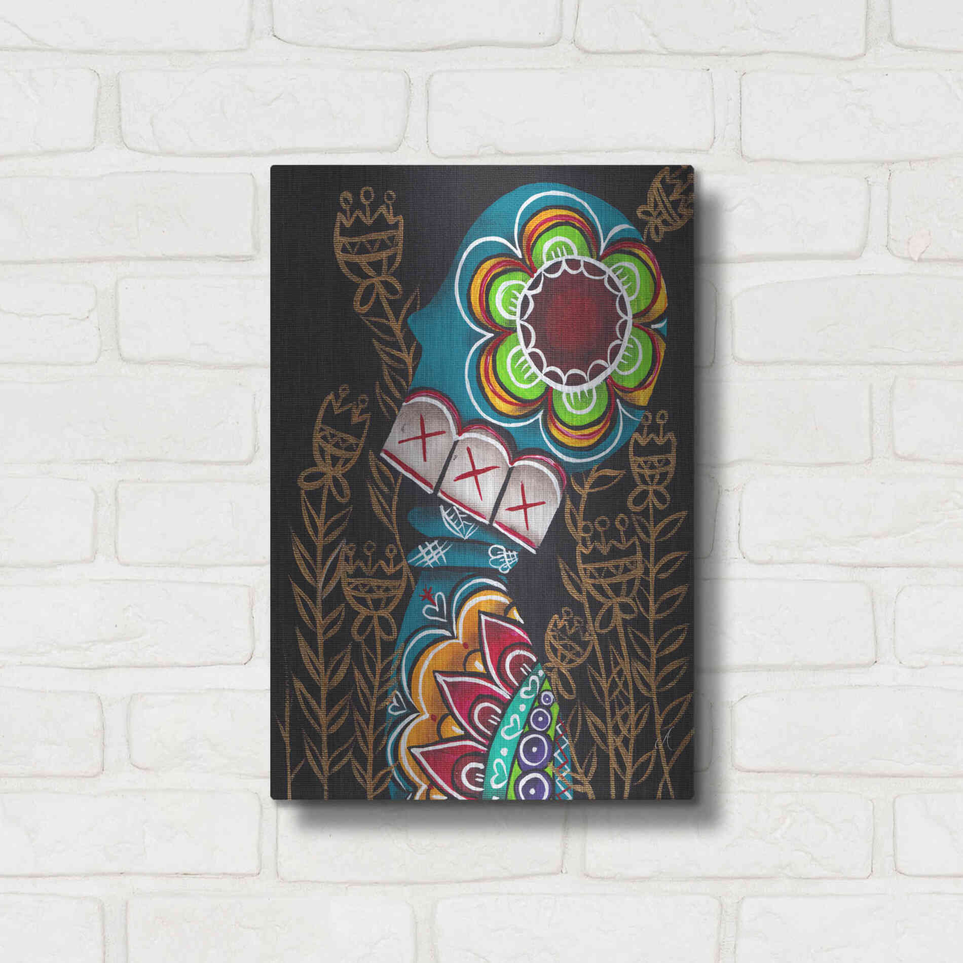 Luxe Metal Art 'Relieved' by Abril Andrade, Metal Wall Art,12x16