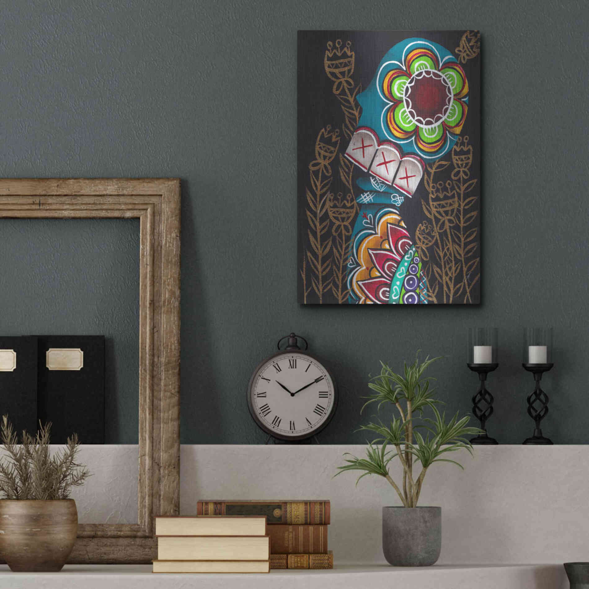 Luxe Metal Art 'Relieved' by Abril Andrade, Metal Wall Art,12x16