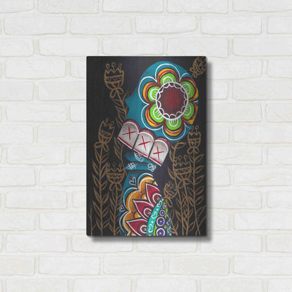 Luxe Metal Art 'Relieved' by Abril Andrade, Metal Wall Art,16x24