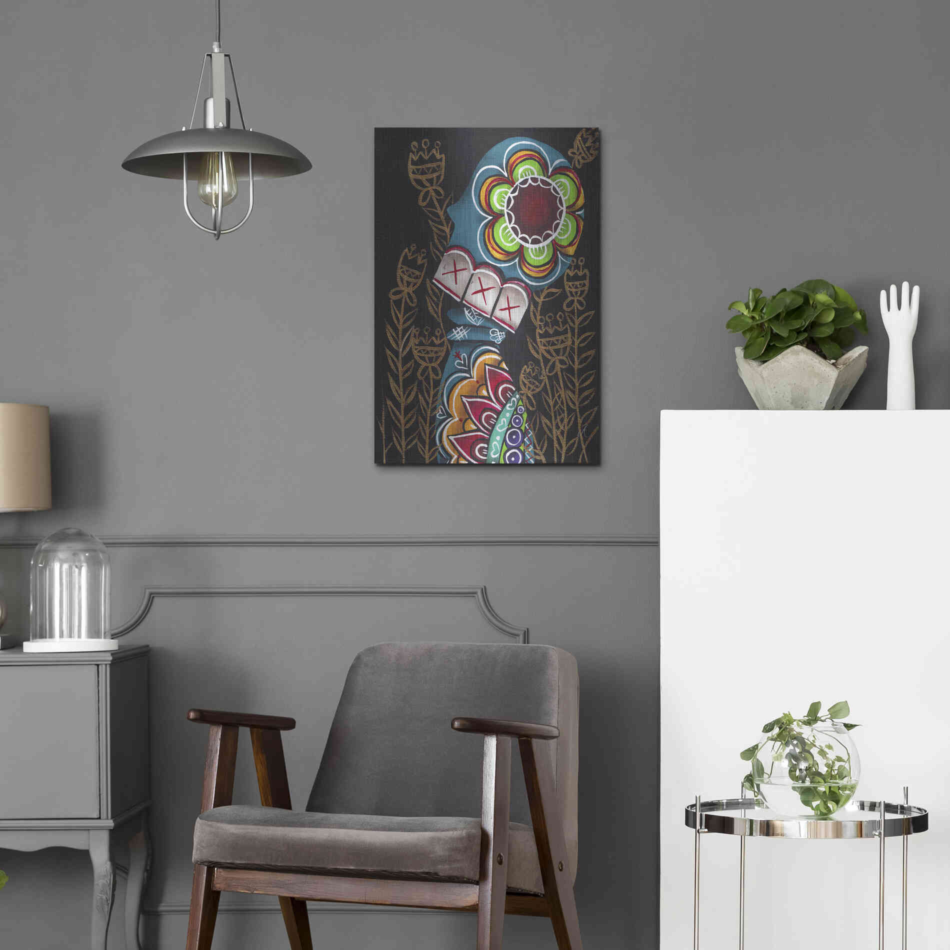 Luxe Metal Art 'Relieved' by Abril Andrade, Metal Wall Art,16x24