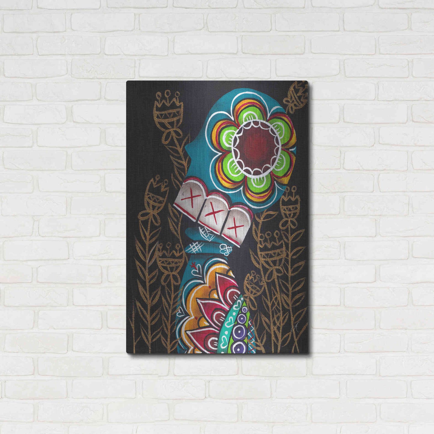 Luxe Metal Art 'Relieved' by Abril Andrade, Metal Wall Art,24x36