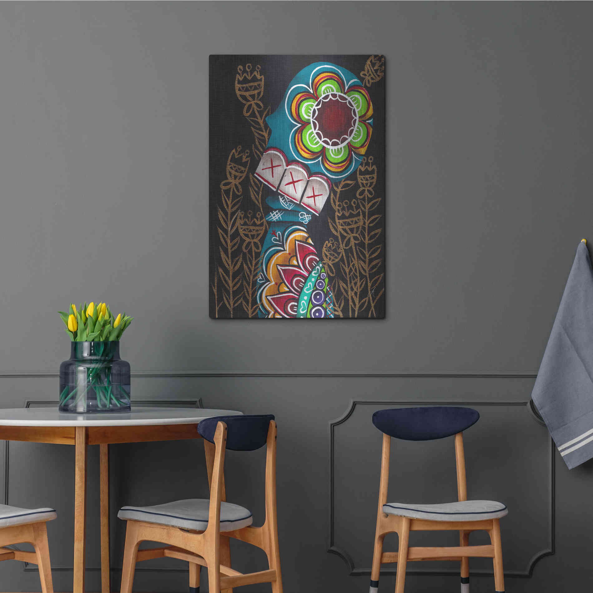 Luxe Metal Art 'Relieved' by Abril Andrade, Metal Wall Art,24x36