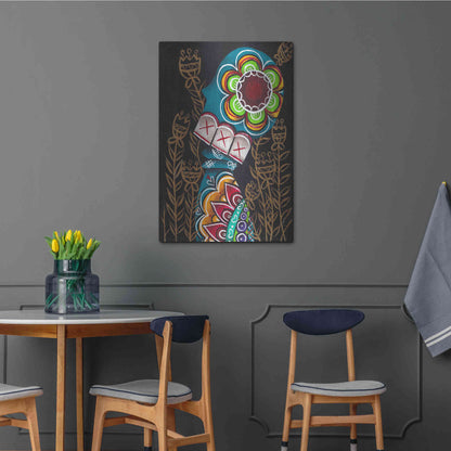 Luxe Metal Art 'Relieved' by Abril Andrade, Metal Wall Art,24x36