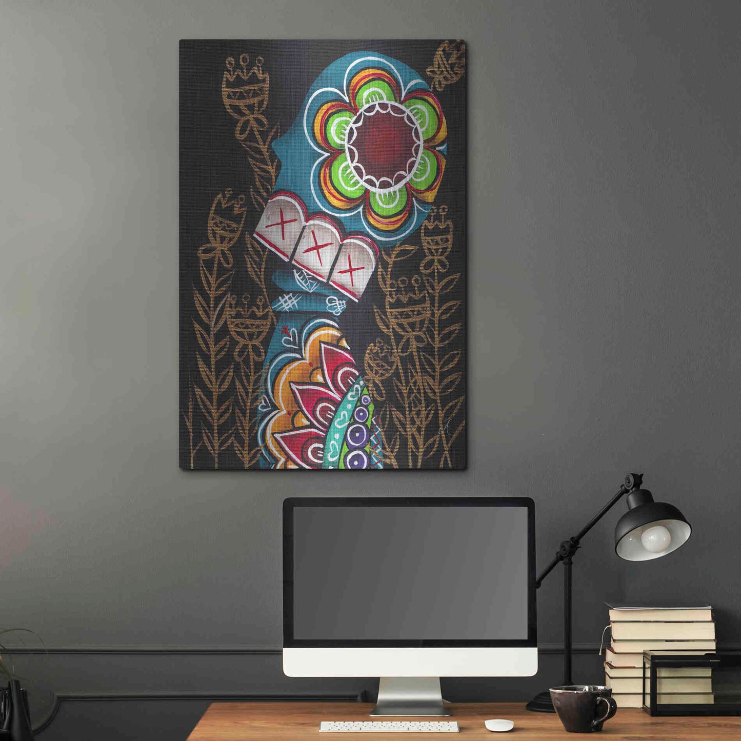 Luxe Metal Art 'Relieved' by Abril Andrade, Metal Wall Art,24x36